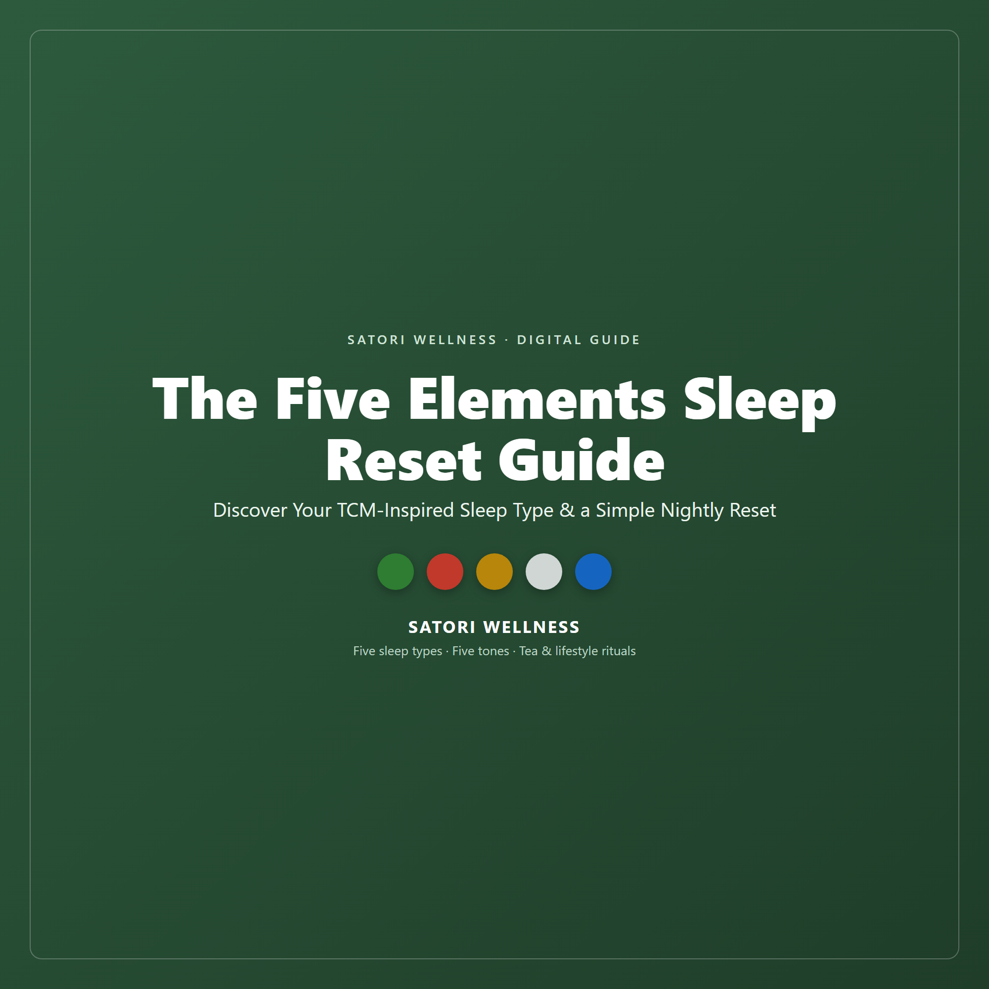 Five Elements Sleep Reset